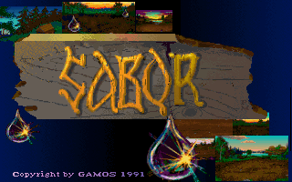 Title screen of Sabor