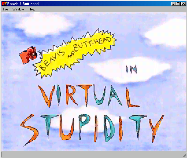 Title screen of Beavis and Butt-Head in Virtual Stupidity