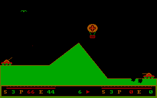 Gameplay of Tank Wars (1986)