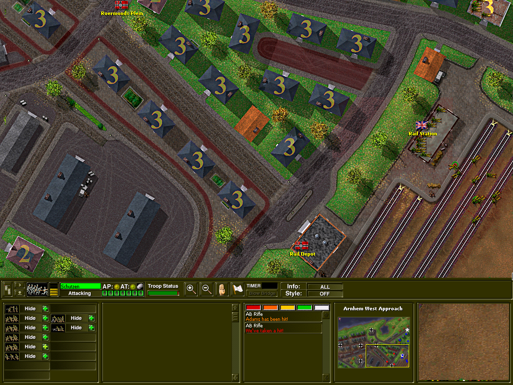 Gameplay of Close Combat: A Bridge Too Far