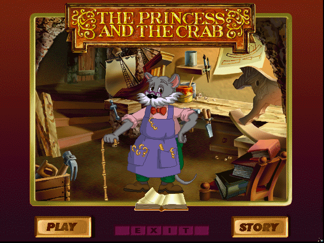 Title screen of The Princess and the Crab