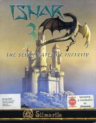 Box front of Ishar 3: The Seven Gates of Infinity, Europe