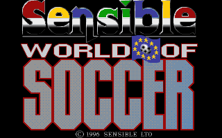 Title screen of Sensible World of Soccer: European Championship Edition