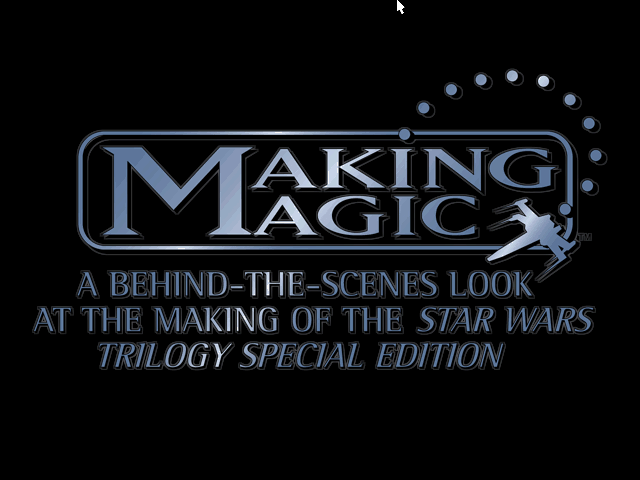 Title screen of Star Wars: Making Magic