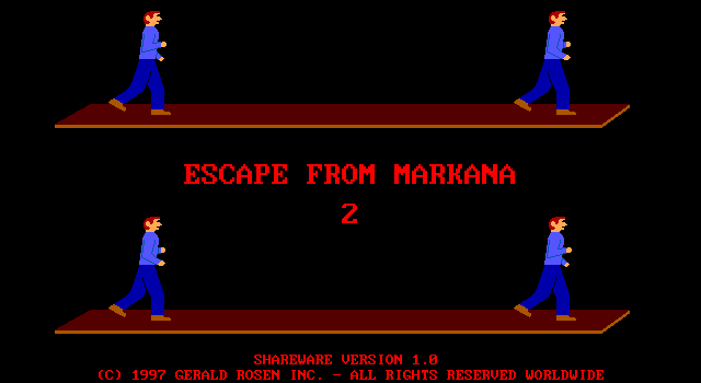 Title screen of Escape from Markana 2