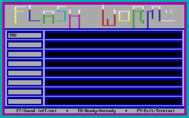 Title screen of Flash Worm