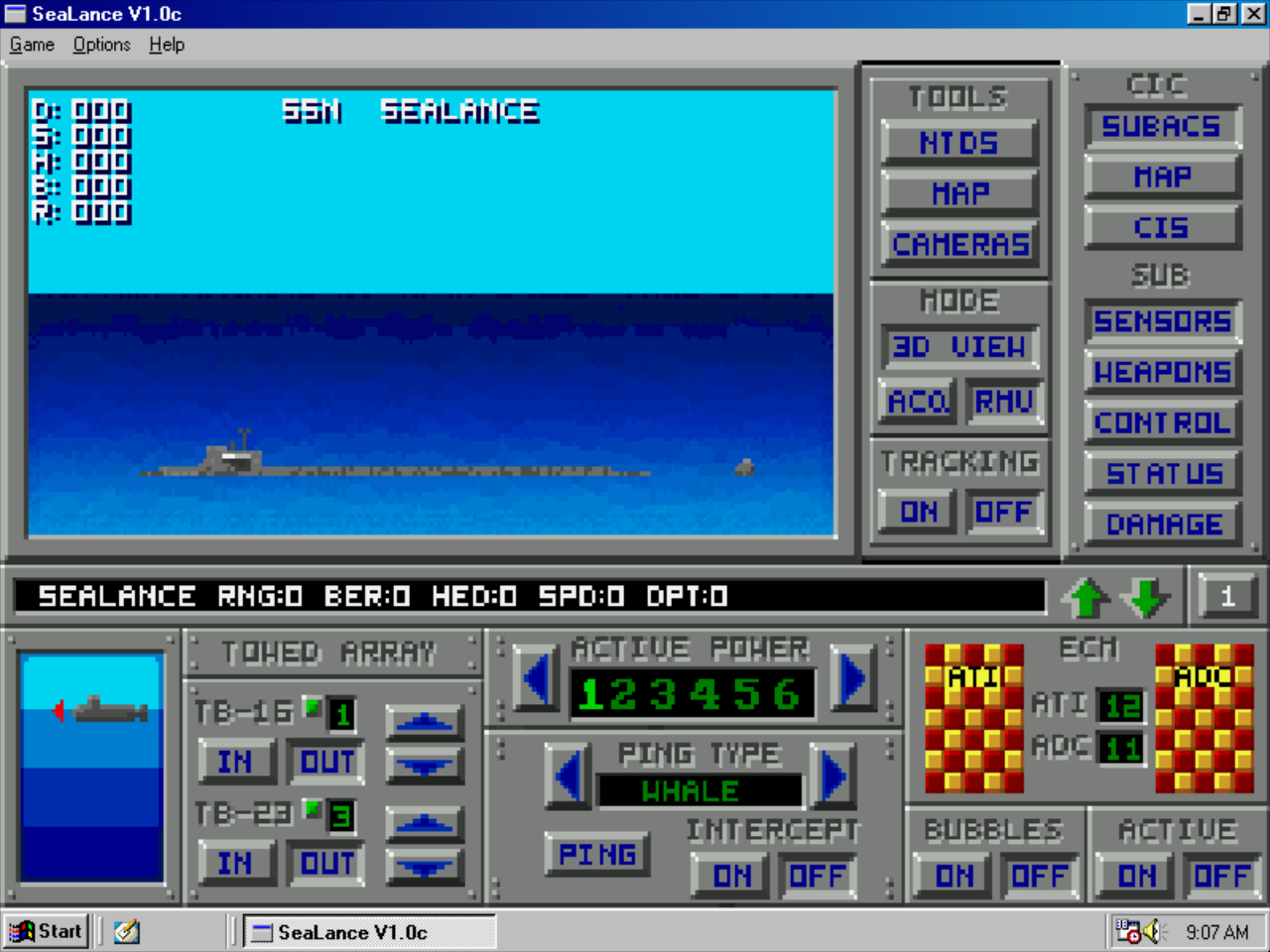 Gameplay of SeaLance: The Bermuda Triangle