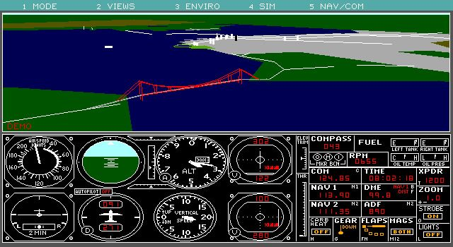 Gameplay of Microsoft Flight Simulator (v3.0)
