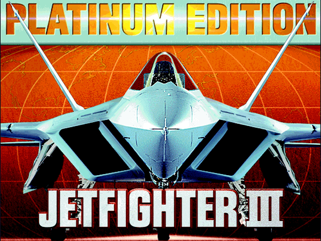 Title screen of JetFighter III Platinum