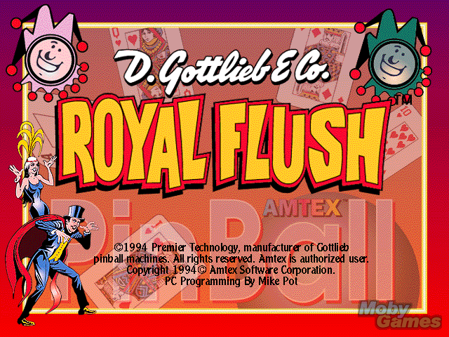 Title screen of Royal Flush