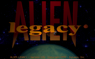 Title screen of Alien Legacy