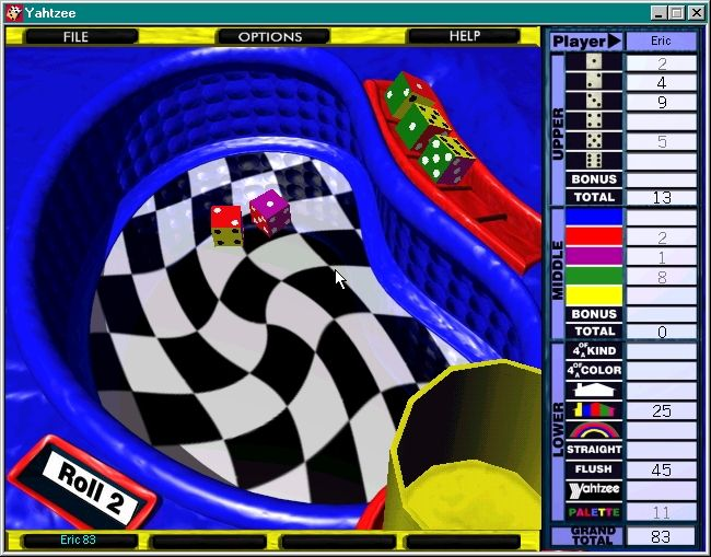 Gameplay of Ultimate Yahtzee