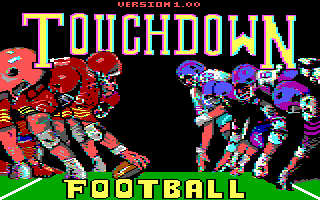 Title screen of Touchdown Football