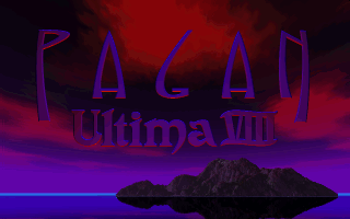 Title screen of Ultima VIII: Pagan