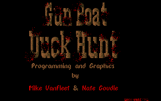 Title screen of Gun Boat Duck Hunt