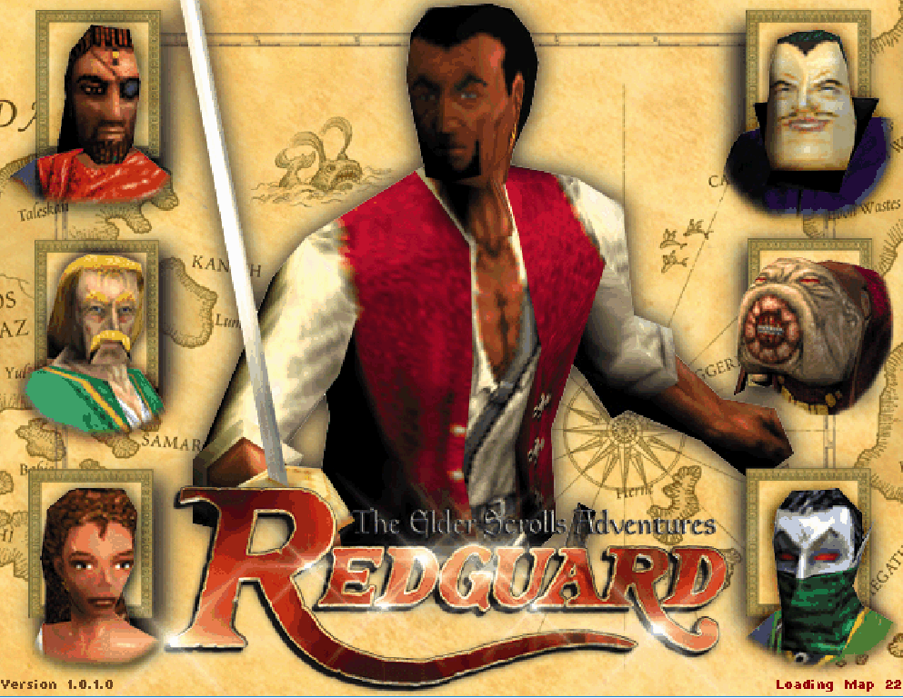 Title screen of The Elder Scrolls Adventures: Redguard