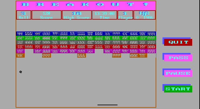 Gameplay of Breakout !