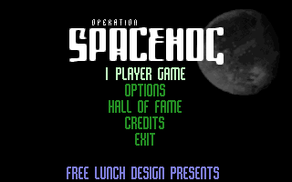 Title screen of Operation Spacehog