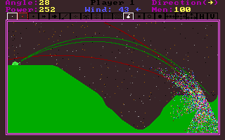 Gameplay of Tank Wars (1990)