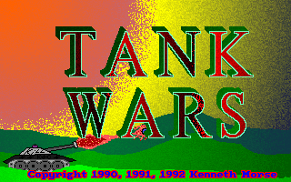 Title screen of Tank Wars (1990)
