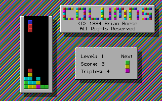 Gameplay of Columns (1998)