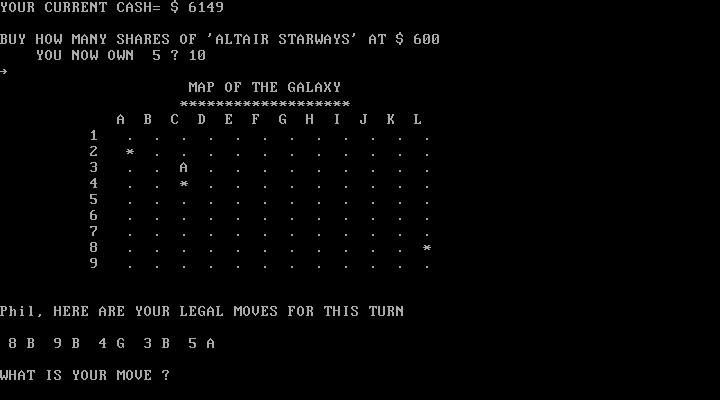 Gameplay of Star Traders