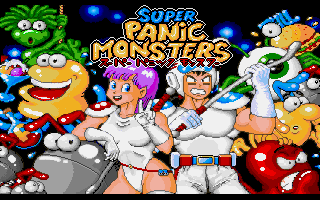 Title screen of Super Panic Monsters