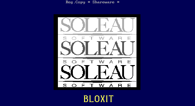Title screen of Bloxit
