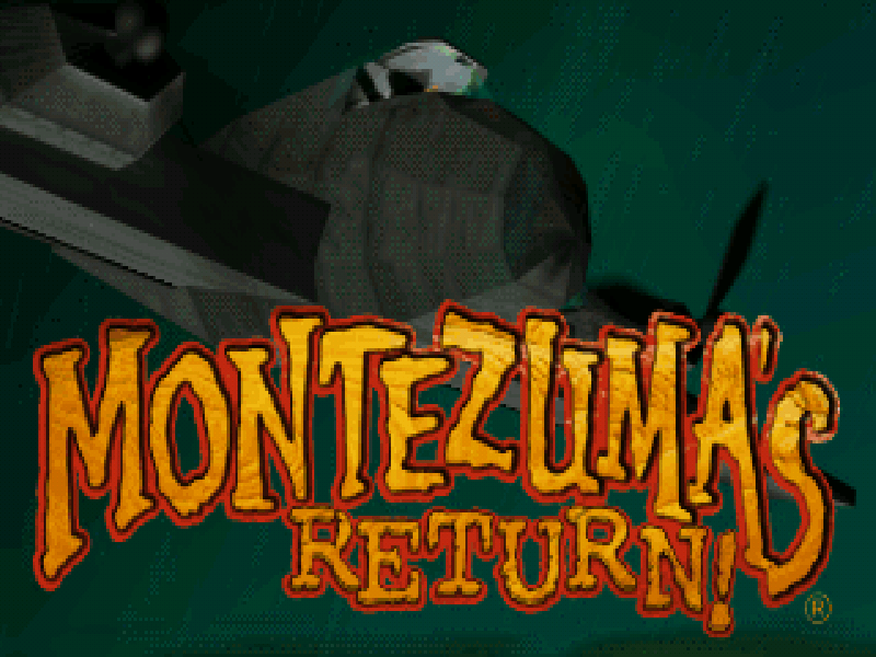 Title screen of Montezuma's Return