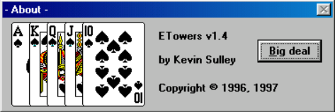 Title screen of ETowers