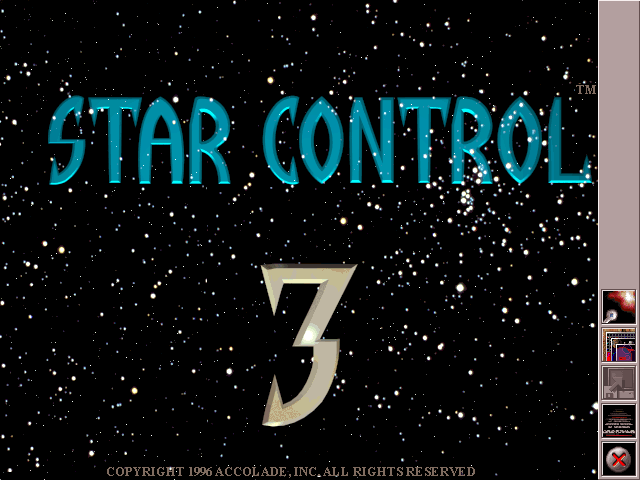 Title screen of Star Control 3