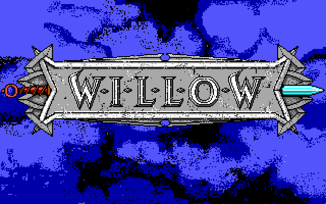 Title screen of Willow