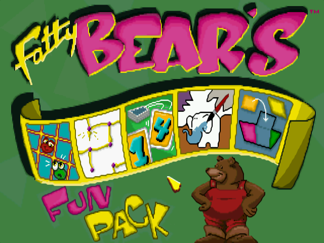 Title screen of Fatty Bear's FunPack