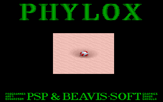 Title screen of Phylox