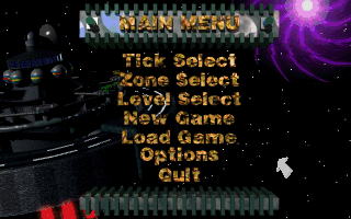 Title screen of Klondike Moon