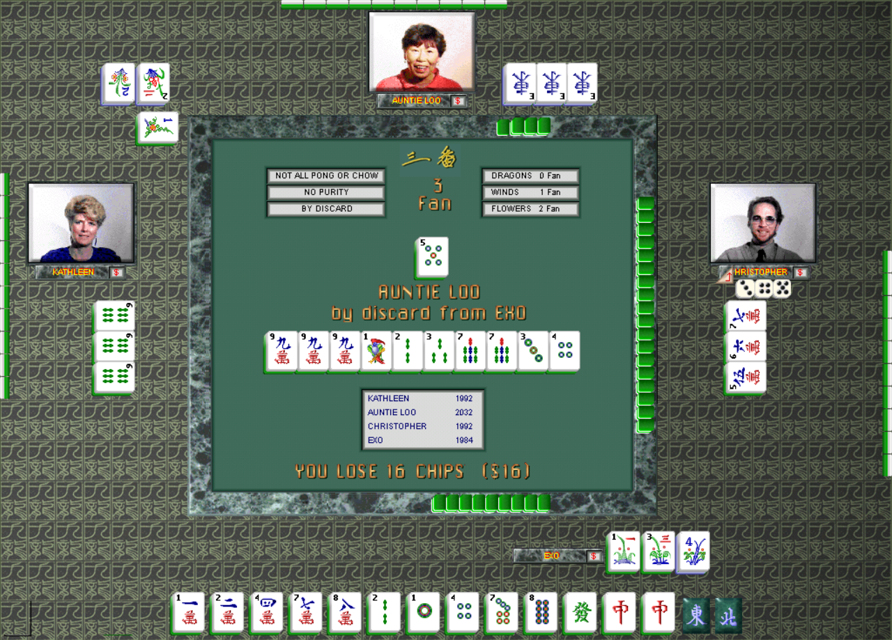 Gameplay of Hong Kong Mahjong Pro
