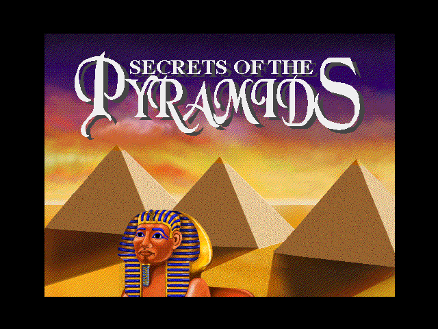 Title screen of Secrets of the Pyramids