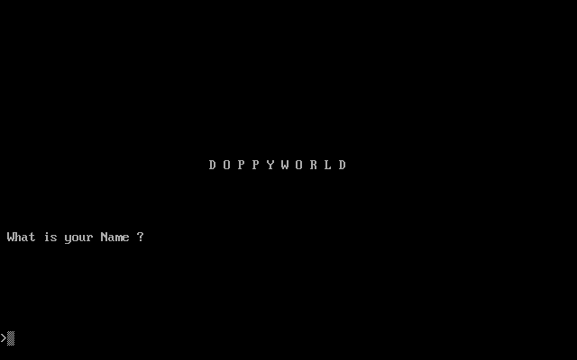Title screen of Doppyworld