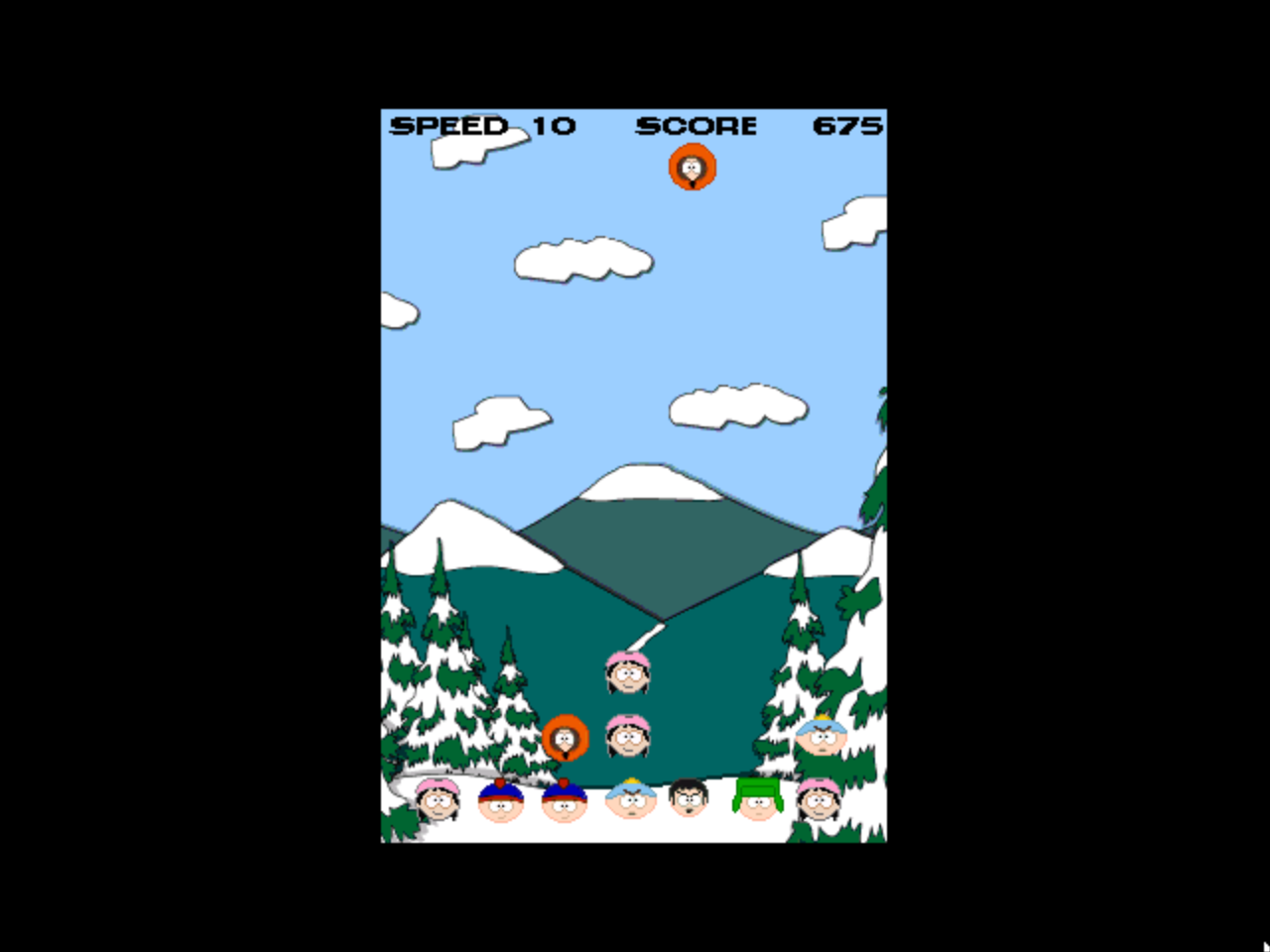 Gameplay of South Park: Tetris