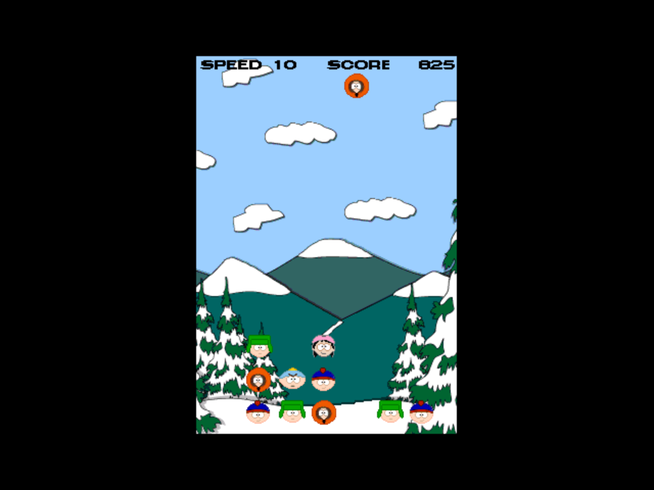 Gameplay of South Park: Tetris