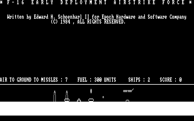 Gameplay of F-16 Early Deployment Airstrike Force