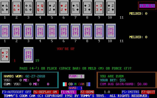 Gameplay of Tommy's Coon Can