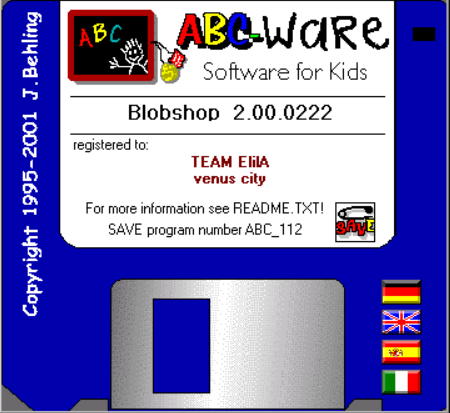 Title screen of Blobshop