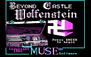 Title screen of Beyond Castle Wolfenstein
