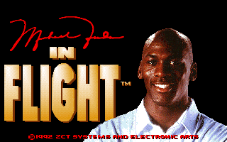 Title screen of Michael Jordan in Flight