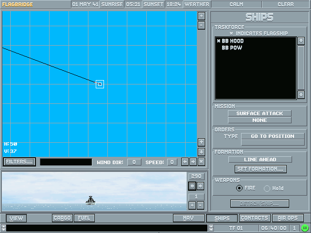 Gameplay of Great Naval Battles Vol. IV: Burning Steel, 1939-1942