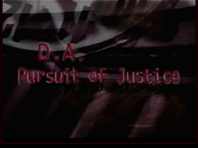 Title screen of D.A.: Pursuit of Justice: The Sunset Boulevard Deuce