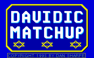 Title screen of Davidic Matchup