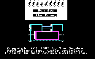Title screen of Run for the Money
