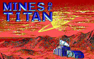 Title screen of Mines of Titan